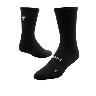 VERSUS Classic Active Crew Tab RUNNING Socks - BLACK