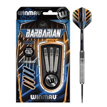 Winmau Barbarian Inox Steel Darts - Blue/Orange