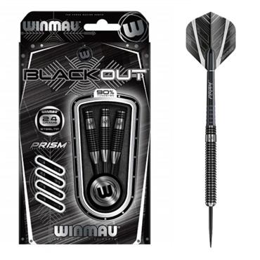 Winmau Blackout 90% Tungsten Darts - BLACK
