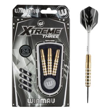 Winmau Xtreme 3 Brass Darts - BLACK