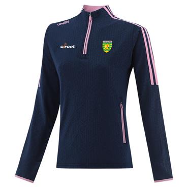 O' Neills Womens Donegal Hydra 184 Brushed Half- Zip Top Pockets - MARINE