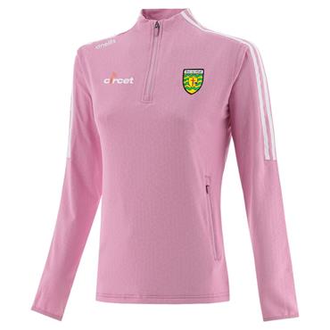 O' Neills Womens Donegal Hydra 184 Brushed Half- Zip Top Pockets - Pink