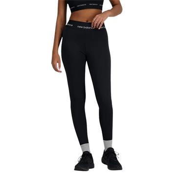 New Balance Womens Sleek High Rise Leggings - BLACK