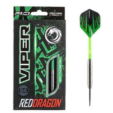 Winmau Red Dragon Viper Tungsten Darts - BLACK