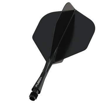 Winmau Fusion Integrated Flight & Shaft 3pack - BLACK