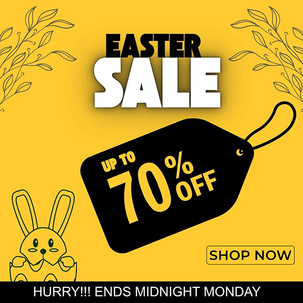 EASTER SALE NOW ON | UP TO 70% OFF