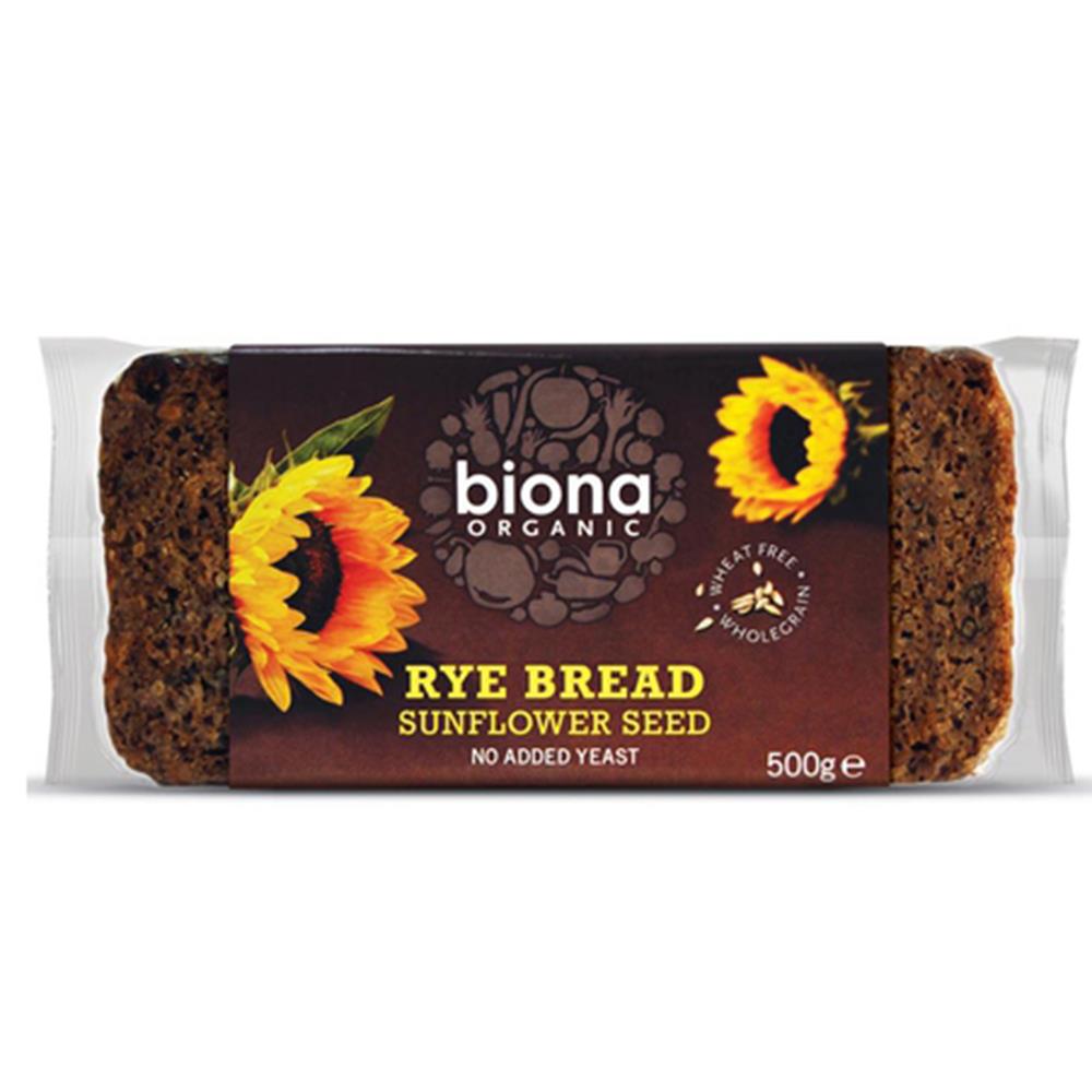 Biona Rye Bread Sunflower Seed Org 500g