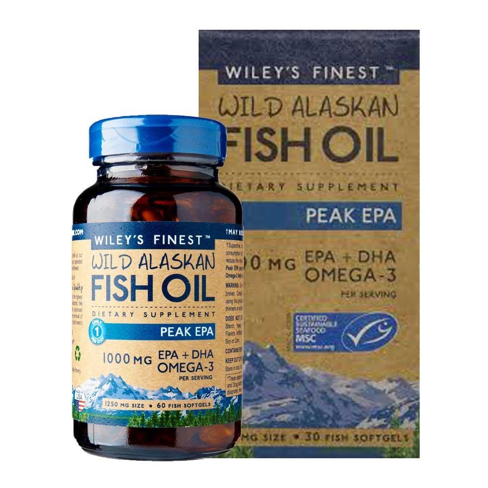 Wiley's Finest Wild Alaskan Fish Oil Peak Epa 30 Fish Capsules