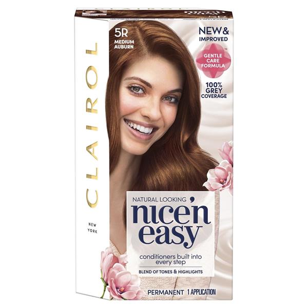Clairol Nice N Easy Permanent Hair Dye 5r Medium Auburn