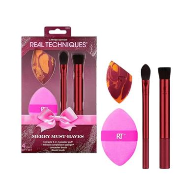 REAL TECHNIQUES REAL TECHNIQUES MERRY MUST HAVES BRUSH SET