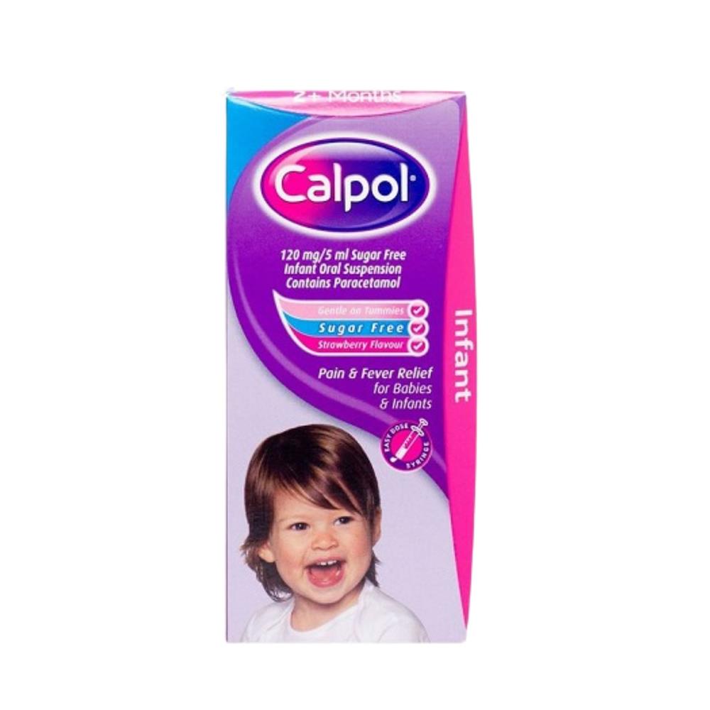 CALPOL CALPOL INFANT PARACETAMOL SUSPENSION SUGAR FREE SYRINGE 60ML