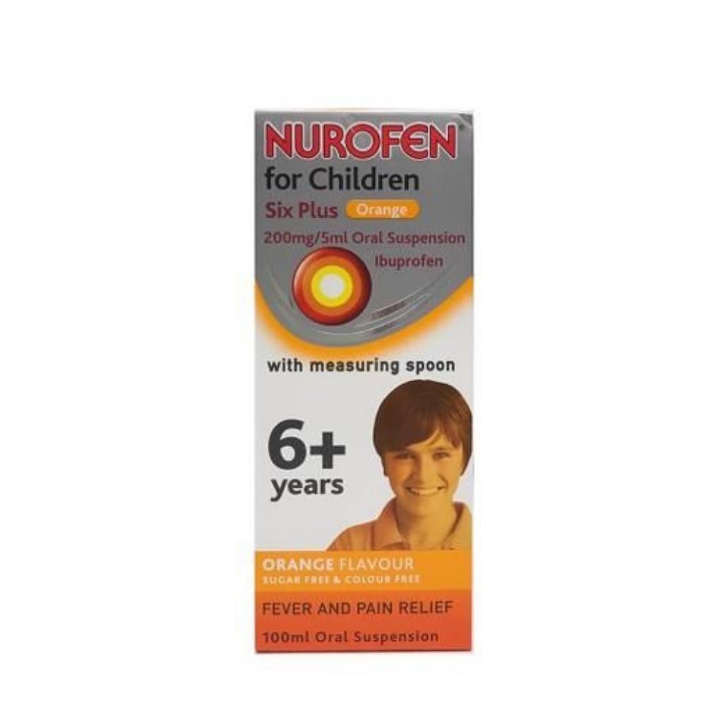 NUROFEN 6+ ORANGE 200MG/5MLSUSPENSION 100ML | Johnstons Pharmacy