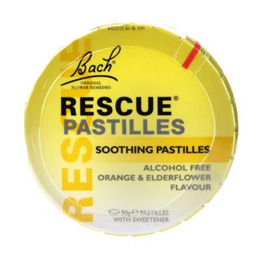 BACH BACH RESCUE PASTILLES ORANGE&ELDERFLOWER FLAVOUR 50GR