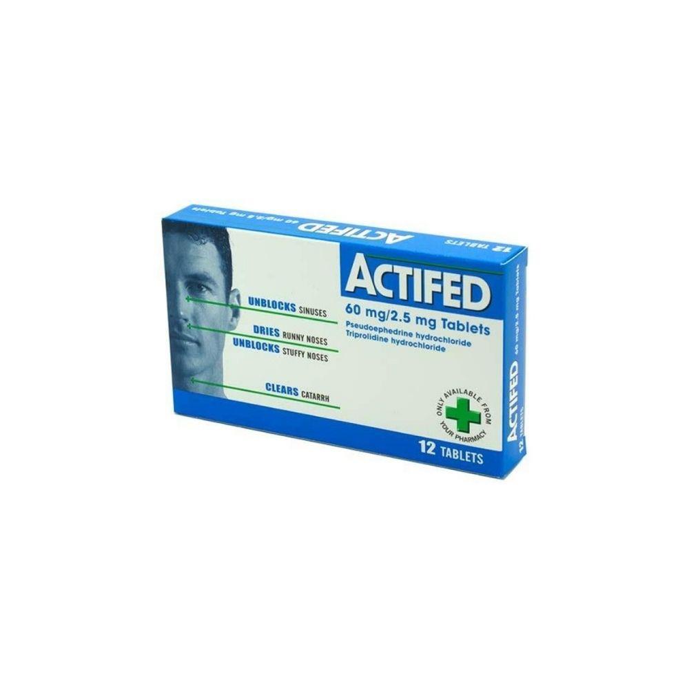 ACTIFED ACTIFED DECONGESTANT TABLETS 12S Johnstons Pharmacy