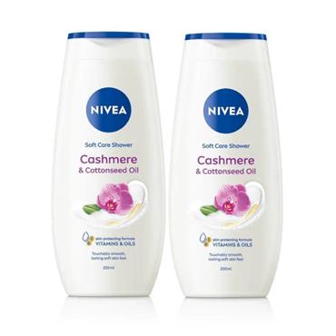 NIVEA NIVEA CASHMERE & COTTONSEED OIL SHOWER GEL TWIN PACK