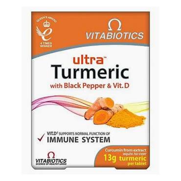 VITABIOTICS ULTRA TURMERIC WITH BLACK PEPPER 60 TABLETS