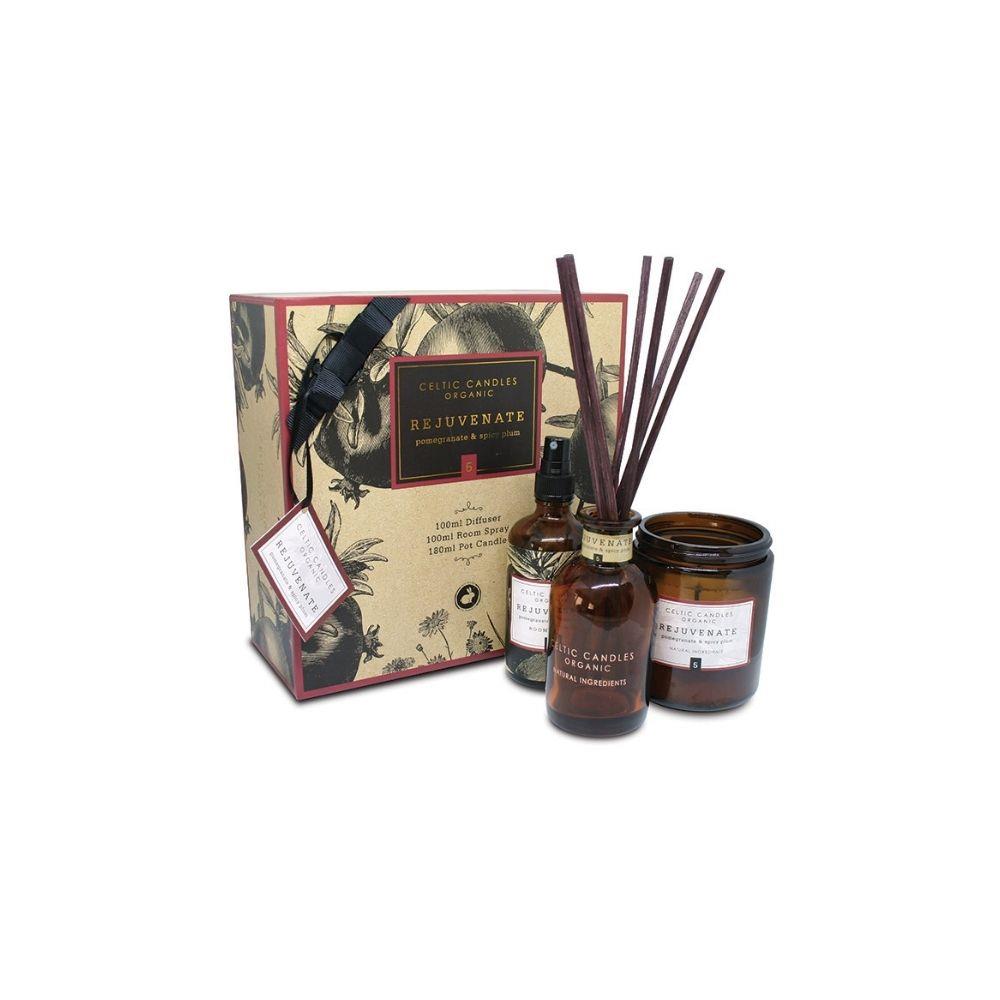 CELTIC CANDLES CELTIC CANDLES REJUVENATE ORGANIC POMEGRANATE & SPICY