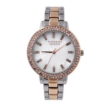 TIPPERARY CRYSTAL TIPPERARY CRYSTAL SOPHIE ROSE GOLD WATCH