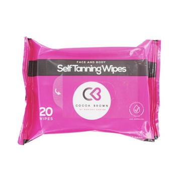 COCOA BROWN COCOA BROWN SELF TANNING WIPES 20 WIPES FACE & BODY
