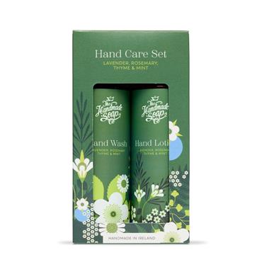 THE HANDMADE SOAP COMPANY THE HANDMADE SOAP COMPANY HAND CARE SET- LAVENDER, ROSEMARY, THYME & MINT 