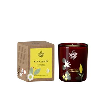 THE HANDMADE SOAP COMPANY THE HANDMADE SOAP COMPANY SOY CANDLE LEMONGRASS & CEDARWOOD 