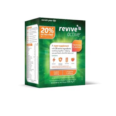 REVIVE REVIVE ACTIVE TROPICAL 20% EXTRA FREE 30 + 6 SACHETS