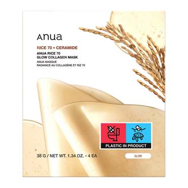 ANUA ANUA RICE 70 + CERAMIDE GLOW COLLAGEN MASK