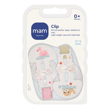 MAM MAM SOOTHER CLIPS 2PK