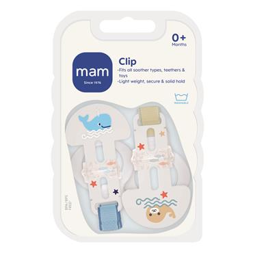 MAM MAM SOOTHER CLIPS 2PK